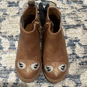 Wonder Nation Chelsea Critter Brown Kids Boots